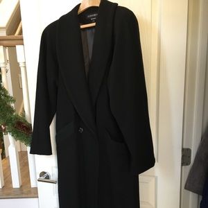Black Heavy Wool Coat